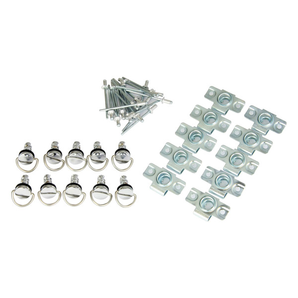 bike it Bike it silver quick release fairing fasteners rivet type 19mm pack of 10